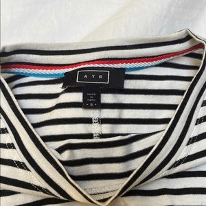 Ayr The French Fry striped long sleeve shirt